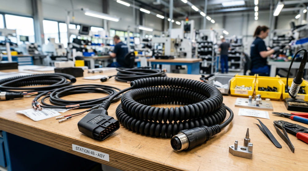 Custom Coil Cords for OEM Equipment 1 custom coil cords