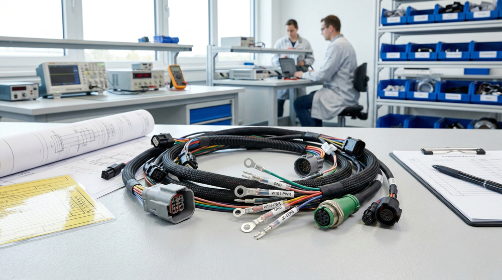 flat ribbon cable assemblies for control panels and low-profile modules