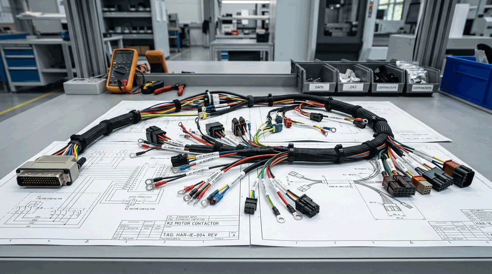 lab equipment wire harnesses